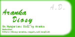 aranka diosy business card